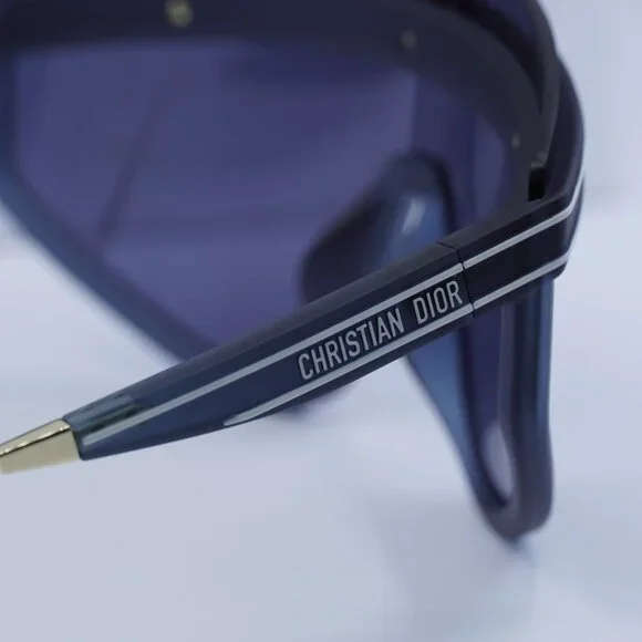 Dior DIORCLUB M2U 31B7 Shield Sunglasses - Matte Navy Blue - Picture 6 of 13